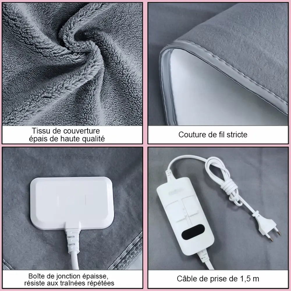 Couverture chauffante électrique - Plaid & surmatelas haut de gamme économique
